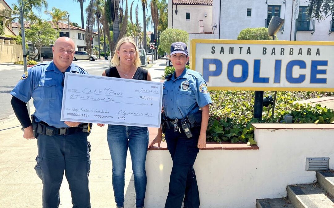 Santa Barbara Police Department and City Animal Control Assists C.A.R.E4Paws